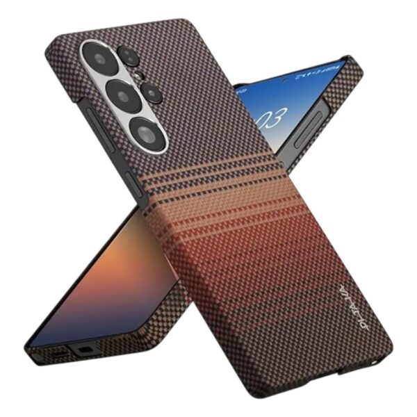 Samsung Galaxy S25 Ultra Pitaka Tactile Woven Case – Sunset Edition