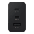 Samsung 65W PD Power Adapter Trio (2x USB-C + 1x USB-A) - Image 3