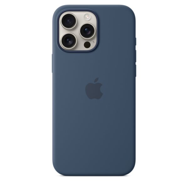 iPhone 16 Pro Max Silicone Case with MagSafe – Denim